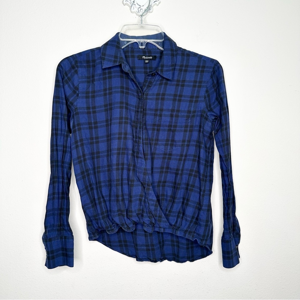 Madewell Wrap-Front Shirt in Arion Plaid - Picture 5 of 13